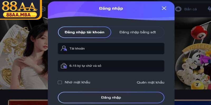 Hướng dẫn đăng nhập 88AA dễ dàng, thuận tiện